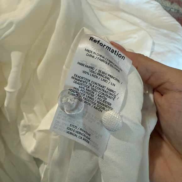 New Reformation Bekki Linen Dress - Picture 4 of 5